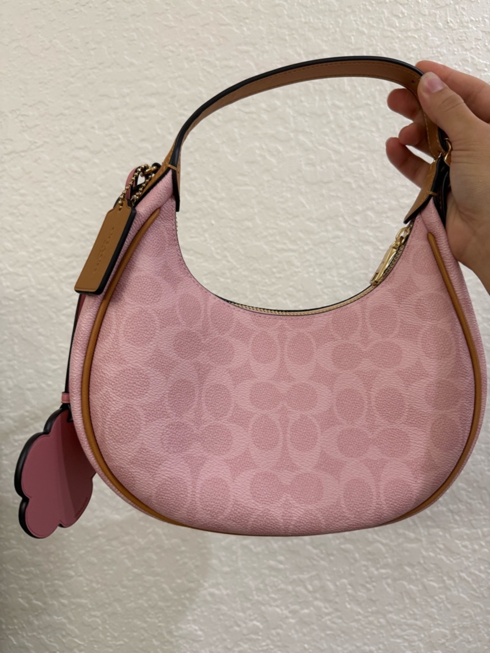 NWT Coach Emily Pink Powder 2026 Limited Collection with charm - Picture 3 of 3